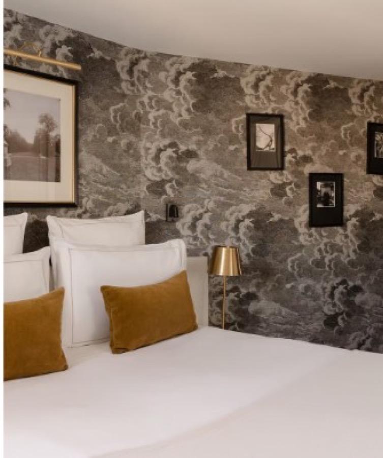 A characterful hotel room